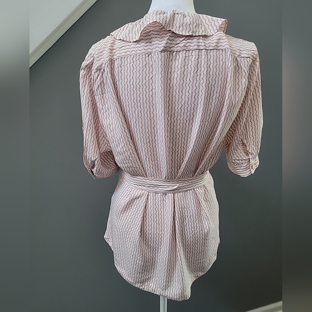 Pink Ruffle Wrap Top - Picture 4 of 6